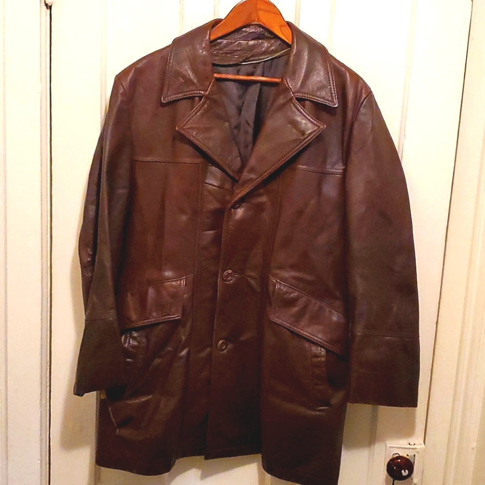 Vintage Brown Field & Stream Gordon & Ferguson Co. Size 40 Gen. LeatherJacket